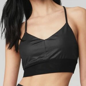 ALO Yoga💎 Black Strappy Back Sports Bra